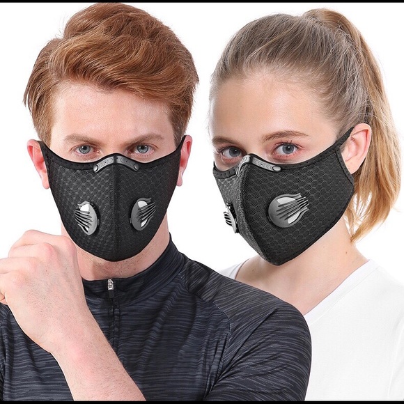 Unisex Reusable Sport Face Mask with respirators - Picture 8 of 12